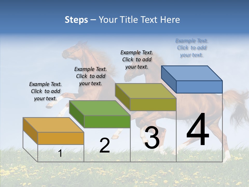 Outside Horse Orange PowerPoint Template