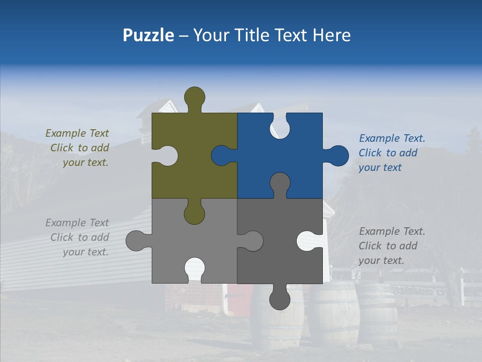 Agriculture Country White PowerPoint Template