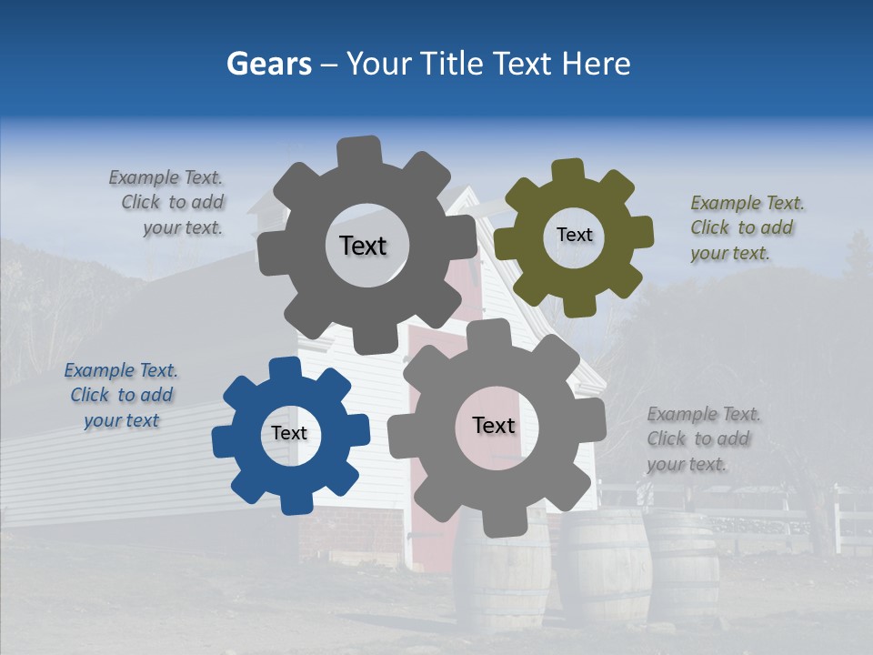 Agriculture Country White PowerPoint Template