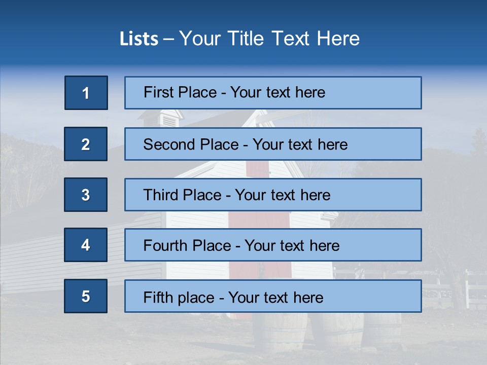 Agriculture Country White PowerPoint Template