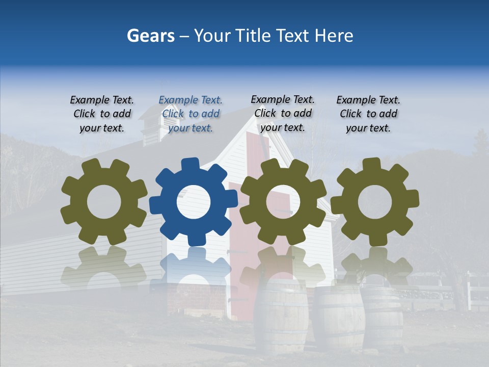 Agriculture Country White PowerPoint Template