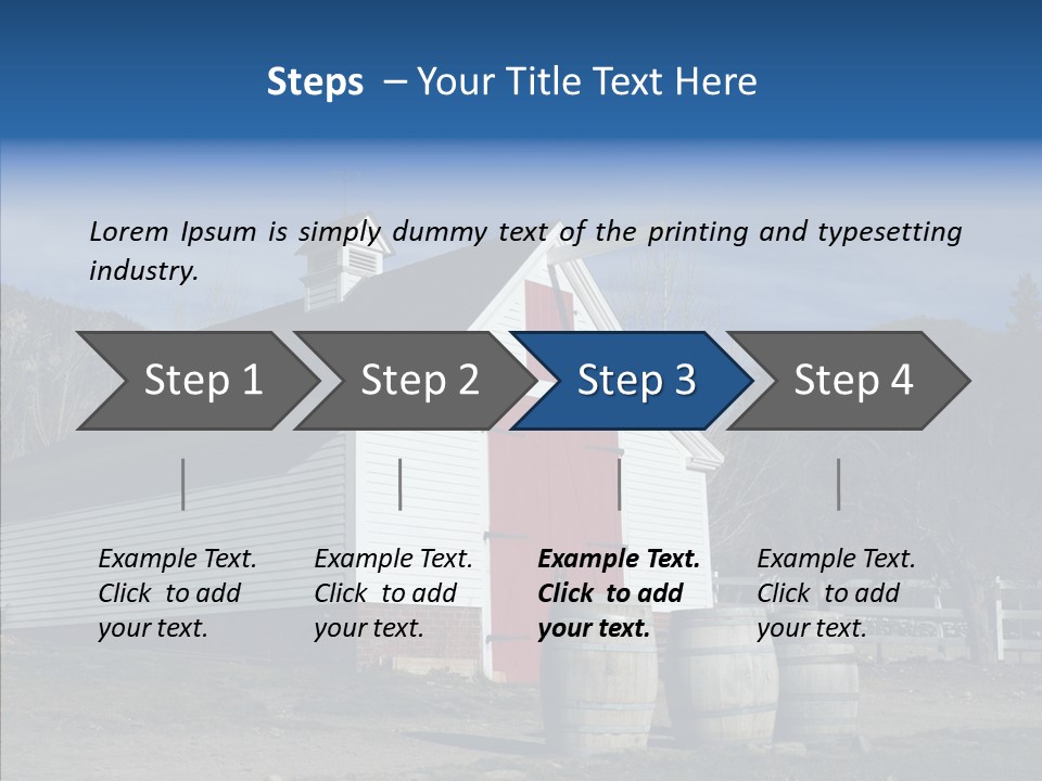 Agriculture Country White PowerPoint Template
