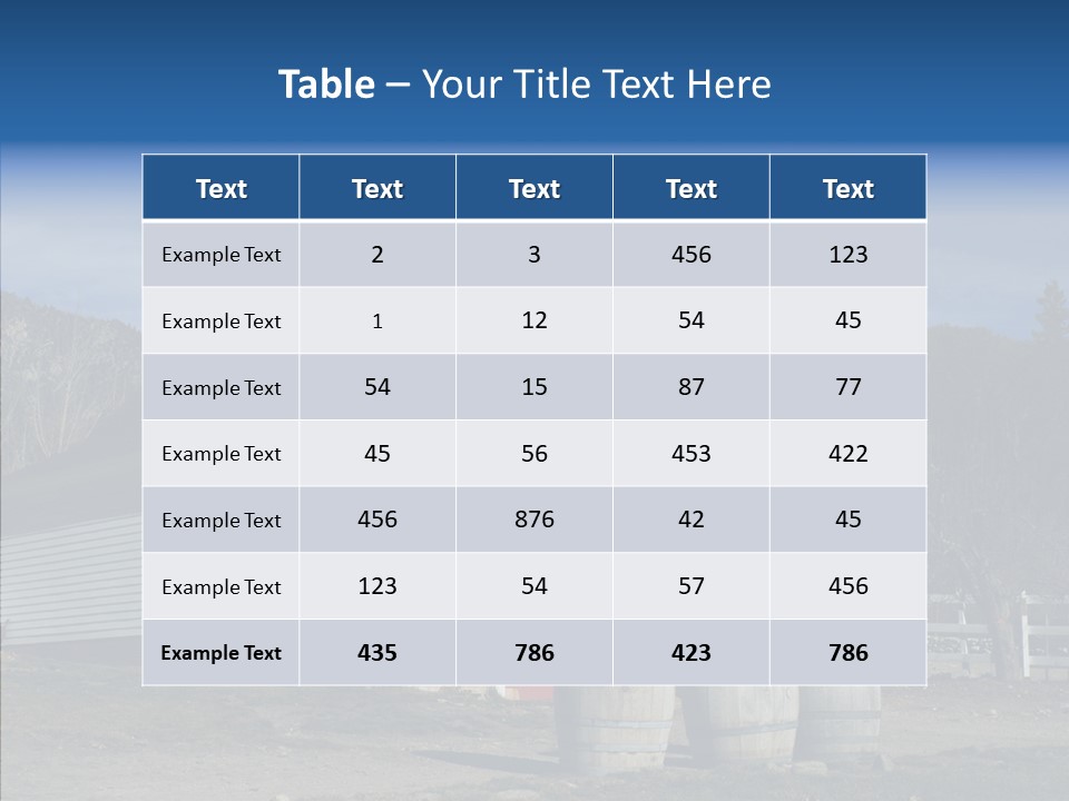 Agriculture Country White PowerPoint Template