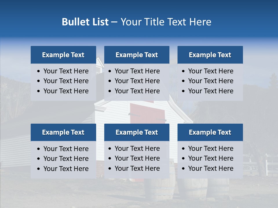 Agriculture Country White PowerPoint Template