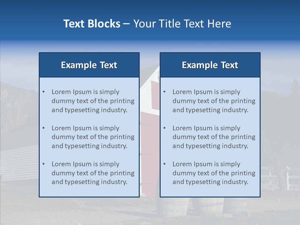 Agriculture Country White PowerPoint Template