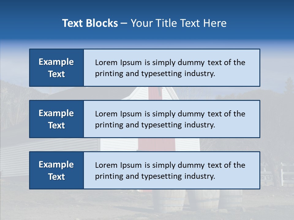 Agriculture Country White PowerPoint Template