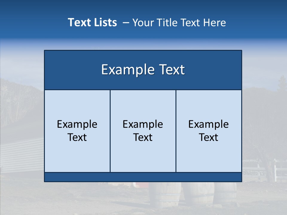 Agriculture Country White PowerPoint Template