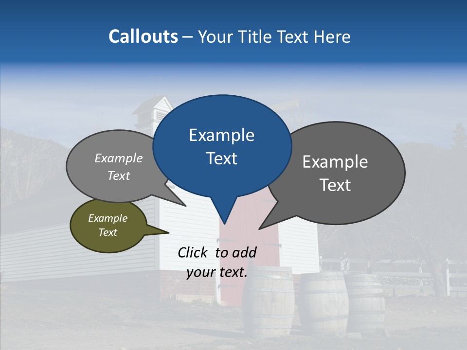 Agriculture Country White PowerPoint Template