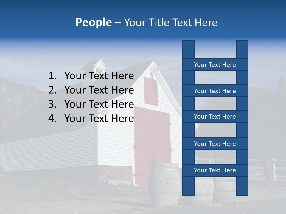 Agriculture Country White PowerPoint Template