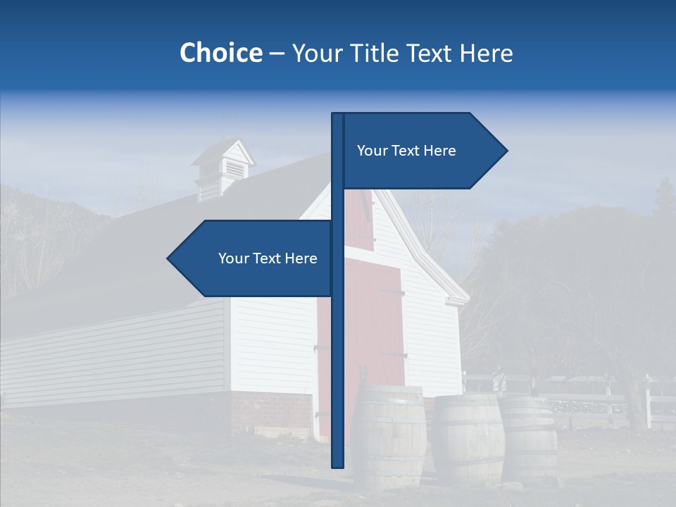 Agriculture Country White PowerPoint Template