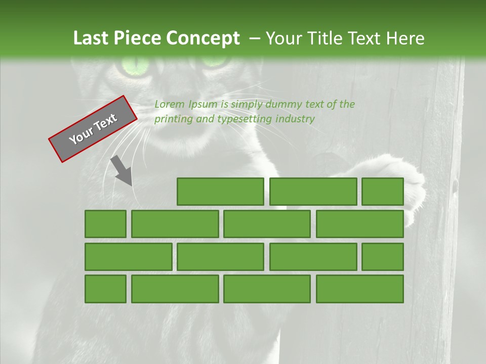 Feline Kitten Poster PowerPoint Template