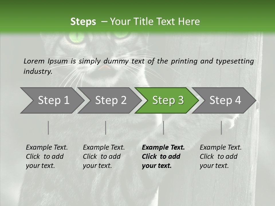 Feline Kitten Poster PowerPoint Template