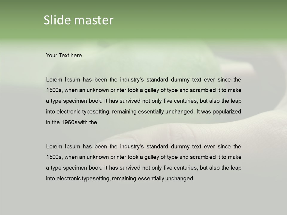Closeup Simple Delicious PowerPoint Template