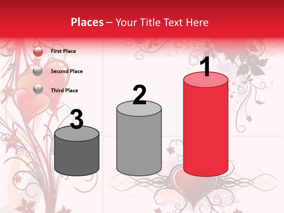 Flower Valentines Day Grunge PowerPoint Template