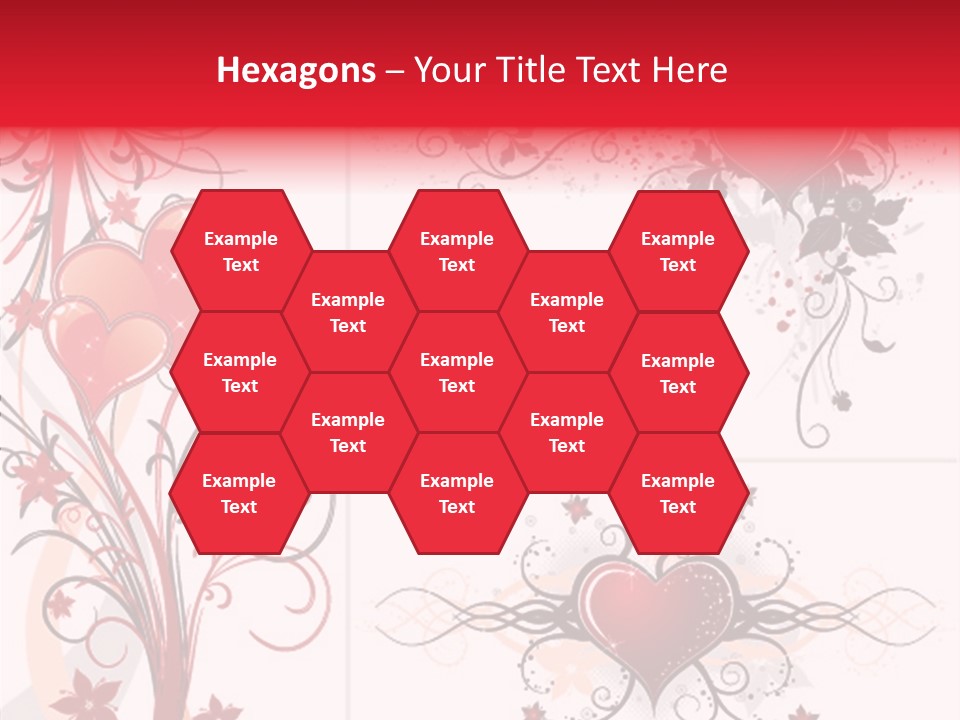 Flower Valentines Day Grunge PowerPoint Template