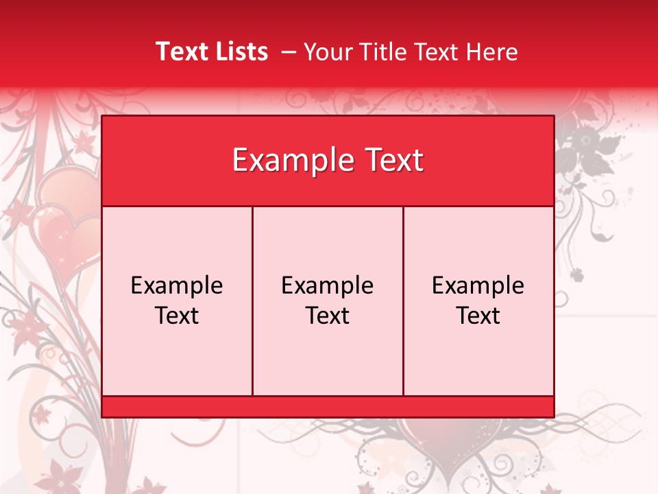 Flower Valentines Day Grunge PowerPoint Template
