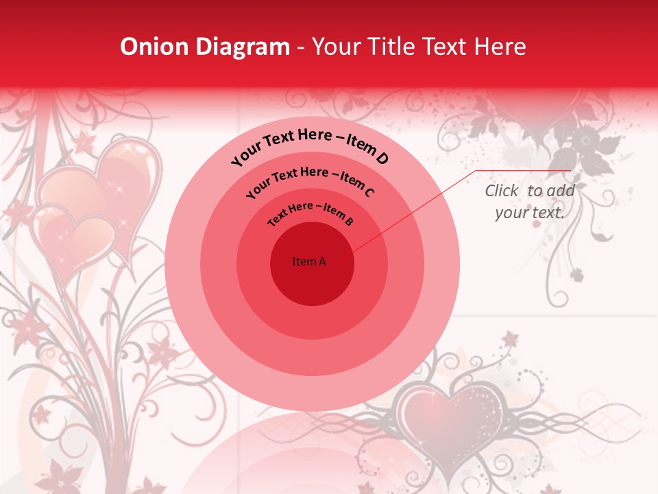 Flower Valentines Day Grunge PowerPoint Template