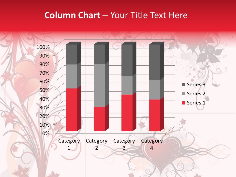 Flower Valentines Day Grunge PowerPoint Template