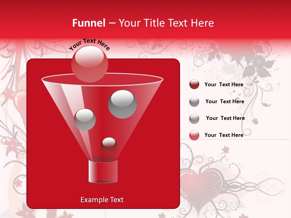 Flower Valentines Day Grunge PowerPoint Template