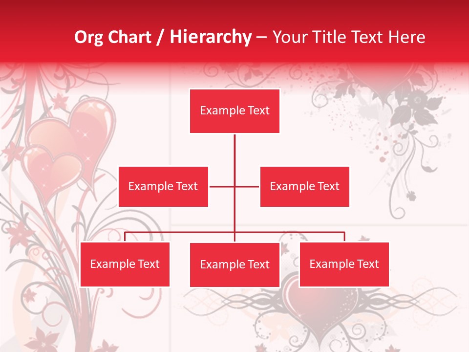 Flower Valentines Day Grunge PowerPoint Template
