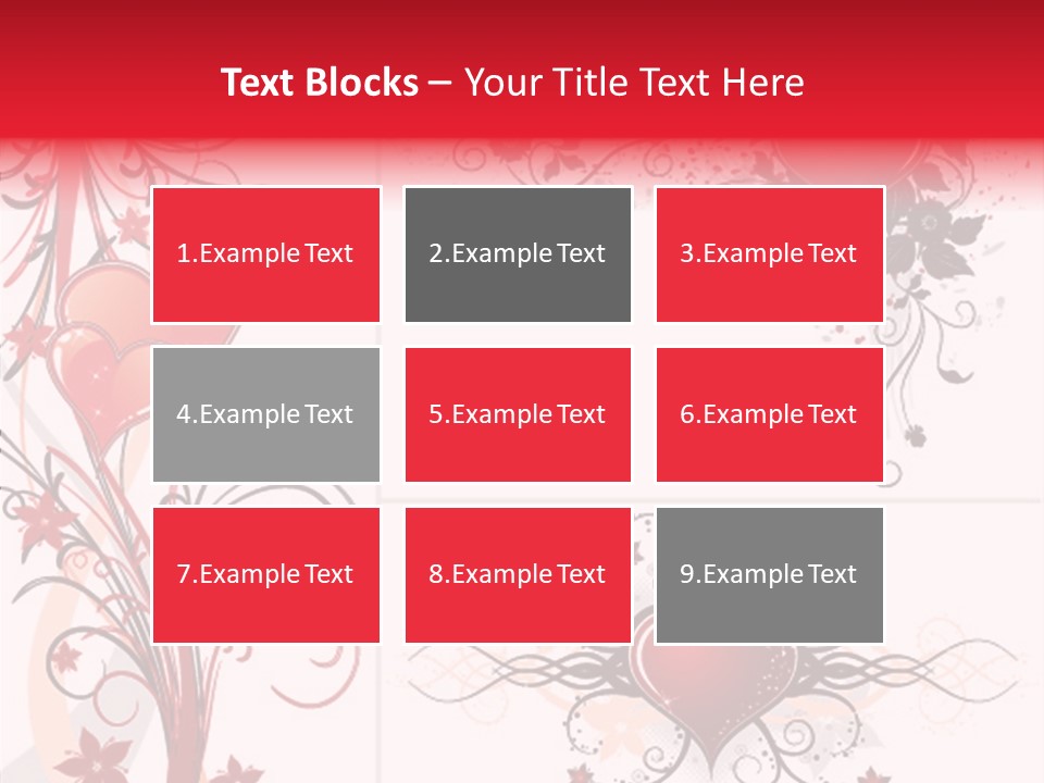 Flower Valentines Day Grunge PowerPoint Template