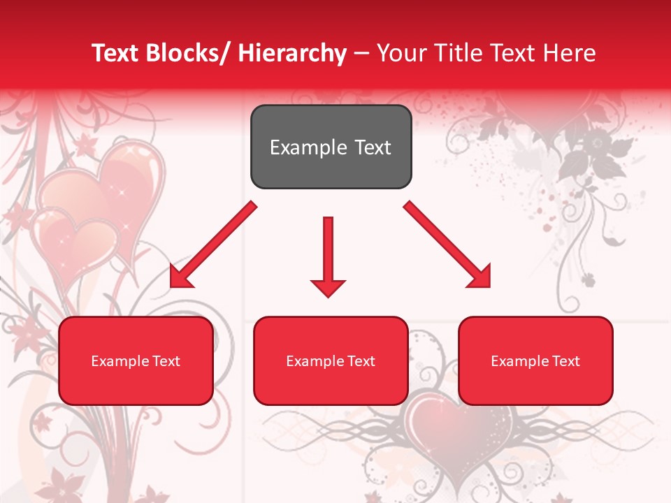 Flower Valentines Day Grunge PowerPoint Template