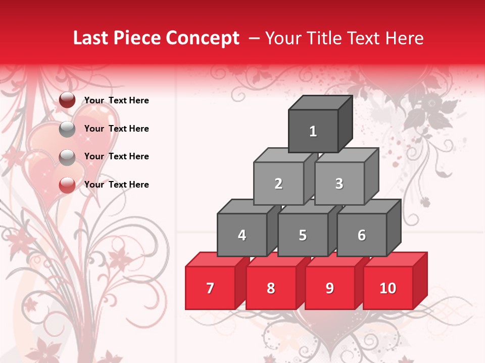 Flower Valentines Day Grunge PowerPoint Template