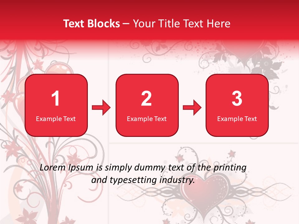 Flower Valentines Day Grunge PowerPoint Template