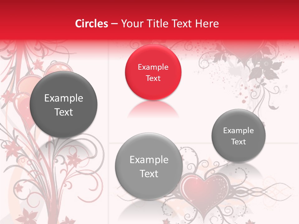 Flower Valentines Day Grunge PowerPoint Template