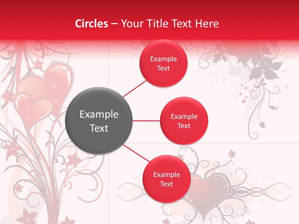 Flower Valentines Day Grunge PowerPoint Template