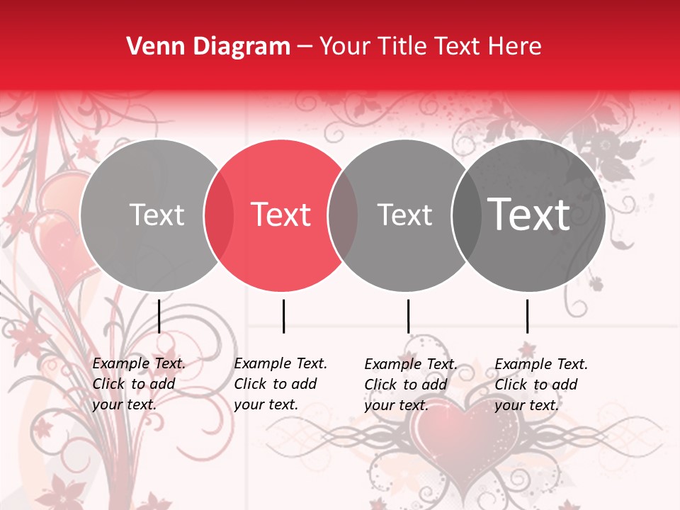 Flower Valentines Day Grunge PowerPoint Template