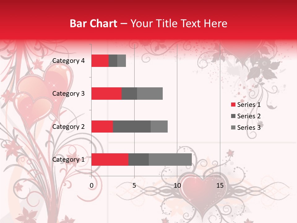 Flower Valentines Day Grunge PowerPoint Template