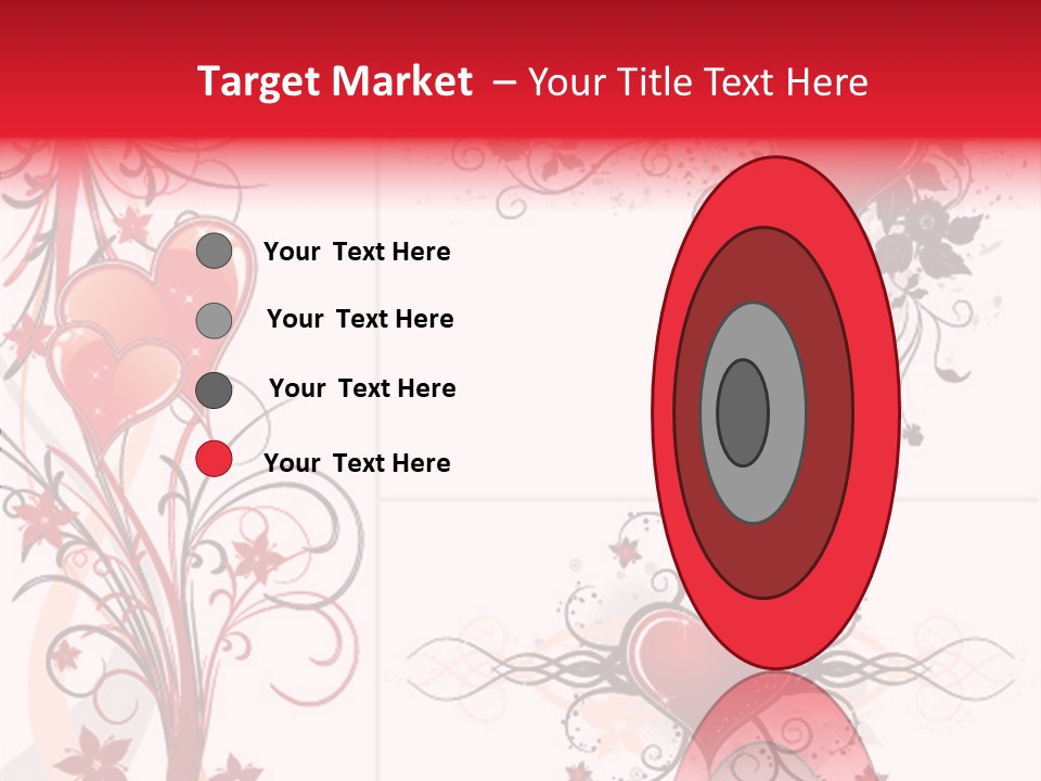 Flower Valentines Day Grunge PowerPoint Template