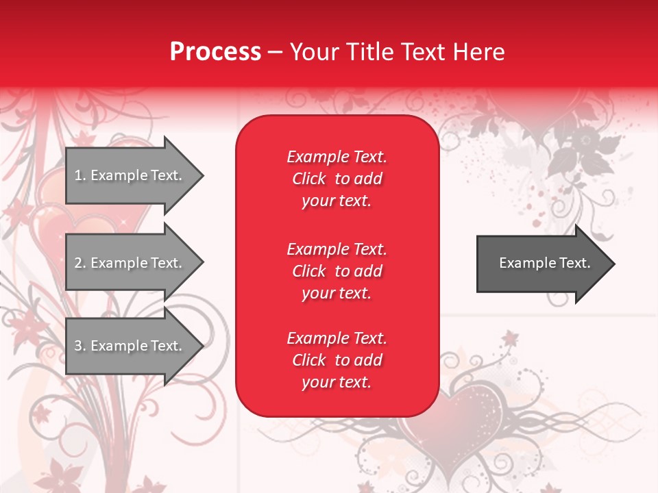 Flower Valentines Day Grunge PowerPoint Template