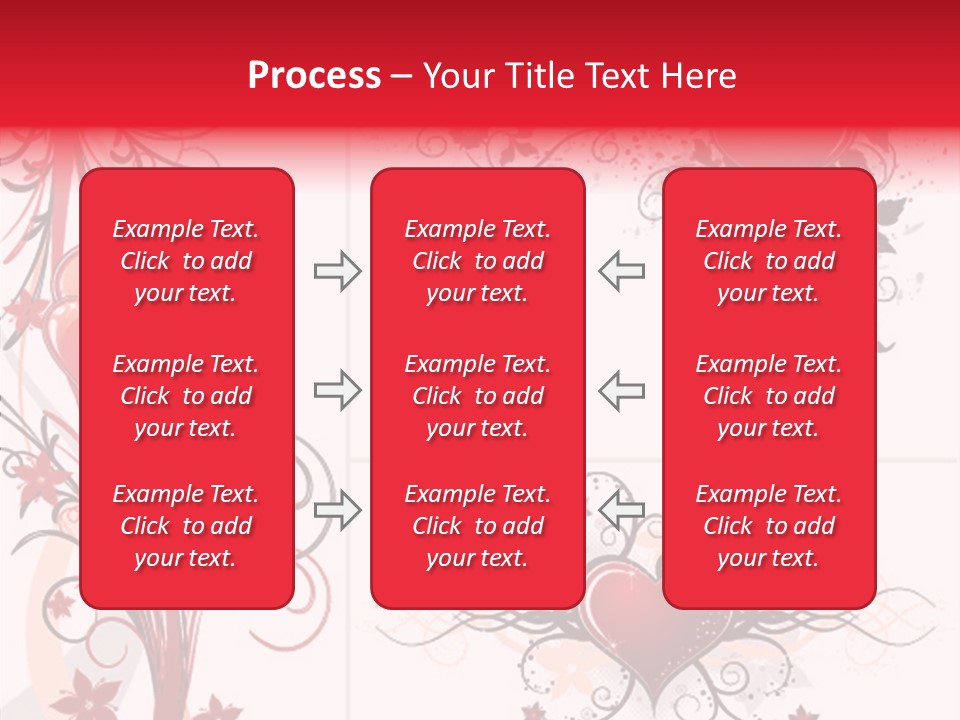 Flower Valentines Day Grunge PowerPoint Template