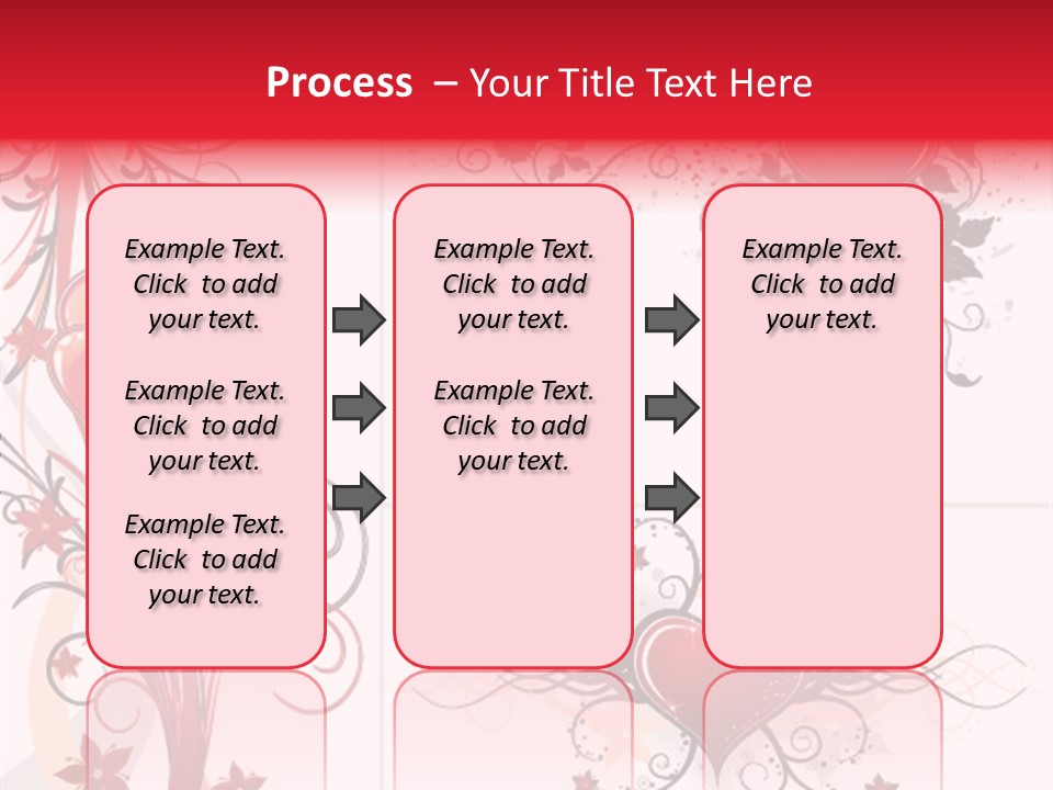 Flower Valentines Day Grunge PowerPoint Template