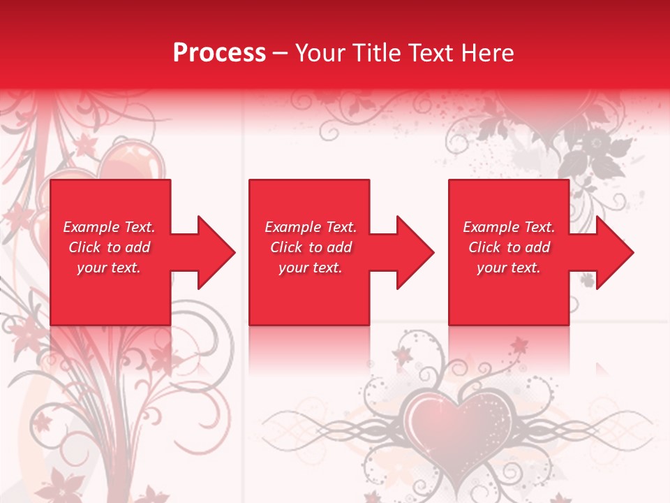 Flower Valentines Day Grunge PowerPoint Template