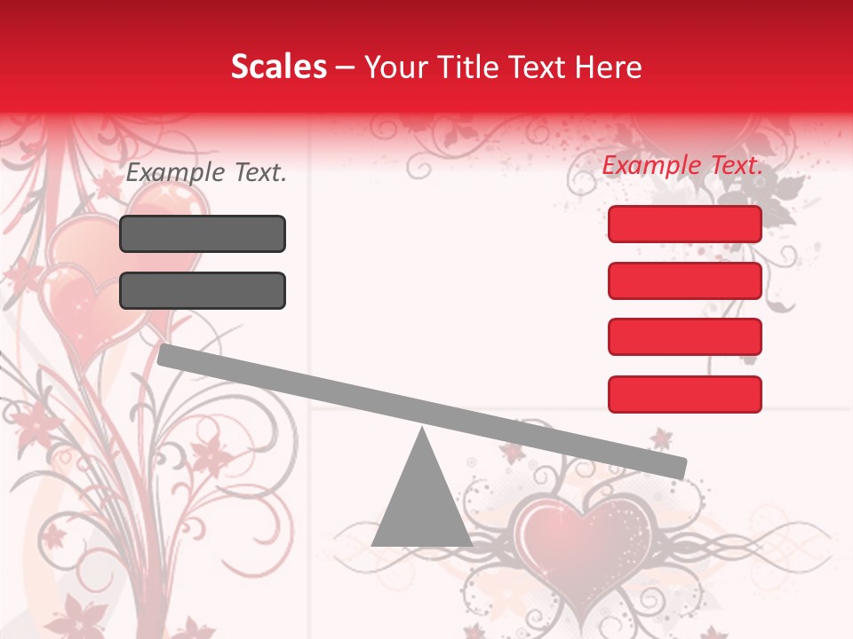 Flower Valentines Day Grunge PowerPoint Template