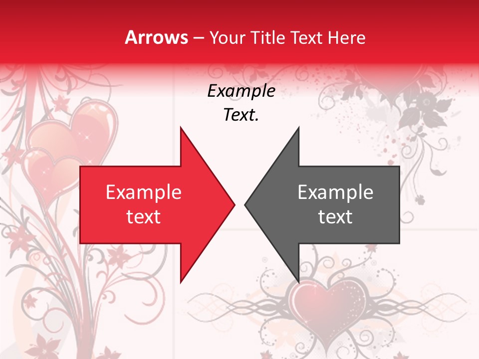 Flower Valentines Day Grunge PowerPoint Template