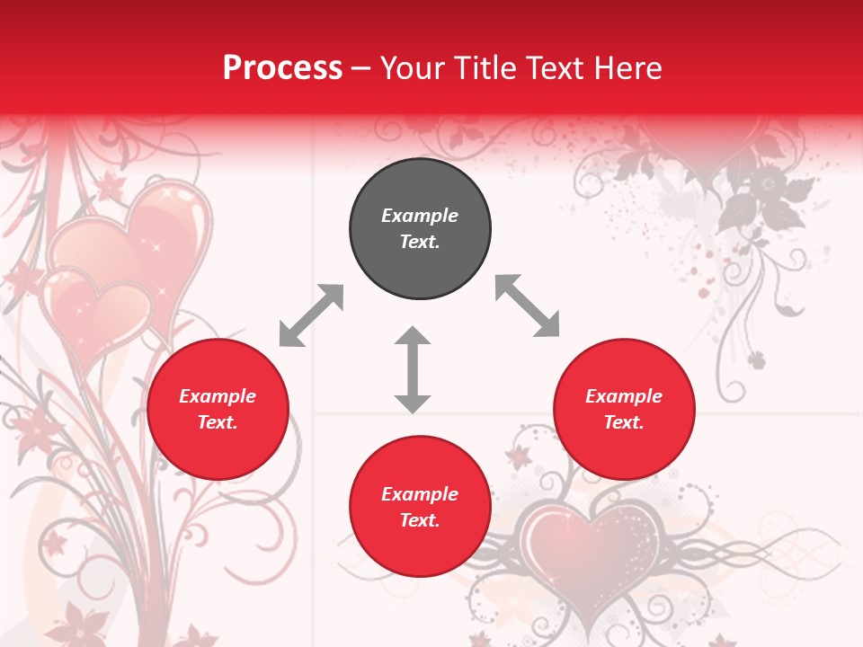 Flower Valentines Day Grunge PowerPoint Template