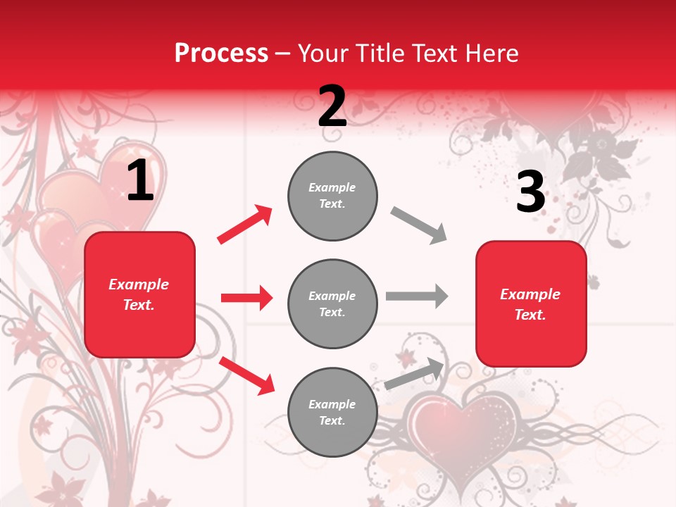Flower Valentines Day Grunge PowerPoint Template