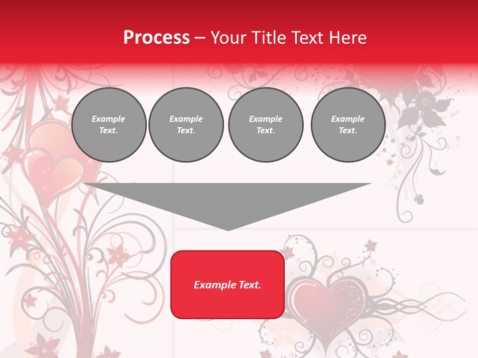 Flower Valentines Day Grunge PowerPoint Template