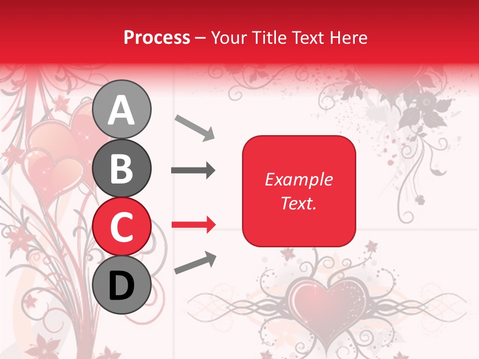 Flower Valentines Day Grunge PowerPoint Template