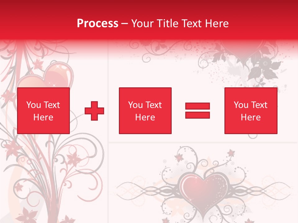 Flower Valentines Day Grunge PowerPoint Template