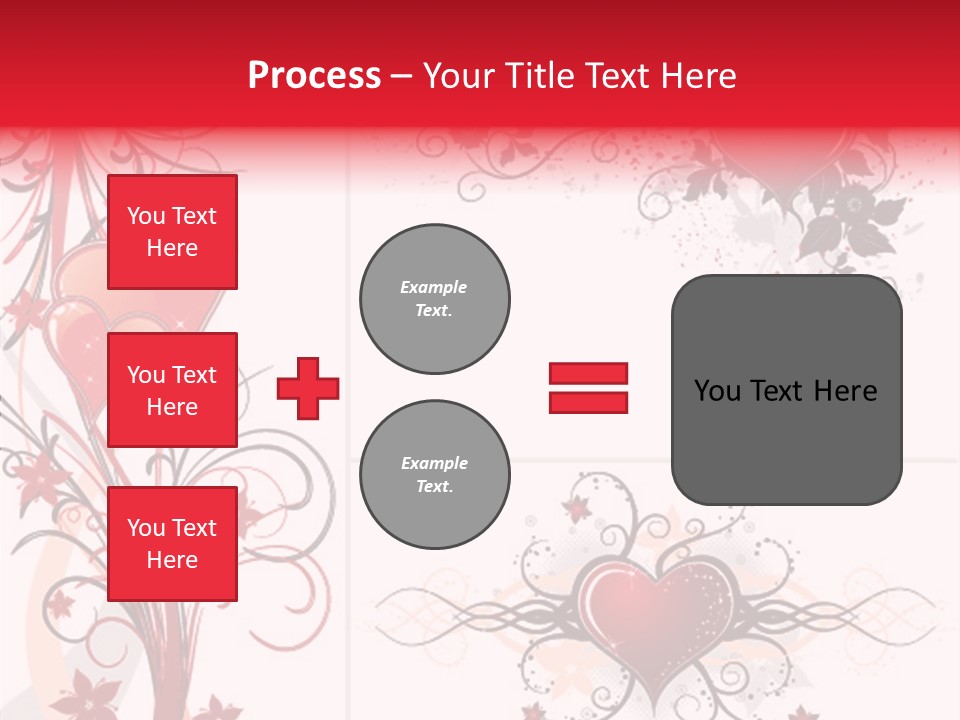 Flower Valentines Day Grunge PowerPoint Template