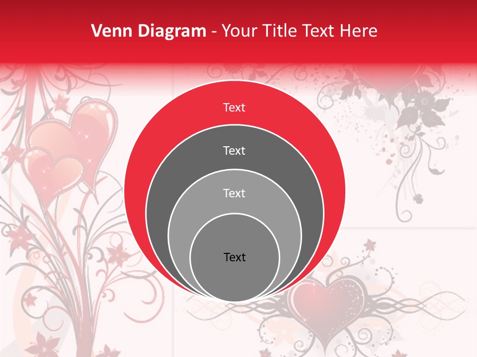 Flower Valentines Day Grunge PowerPoint Template