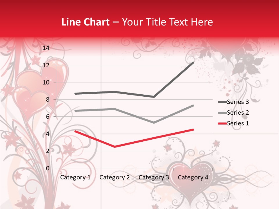 Flower Valentines Day Grunge PowerPoint Template