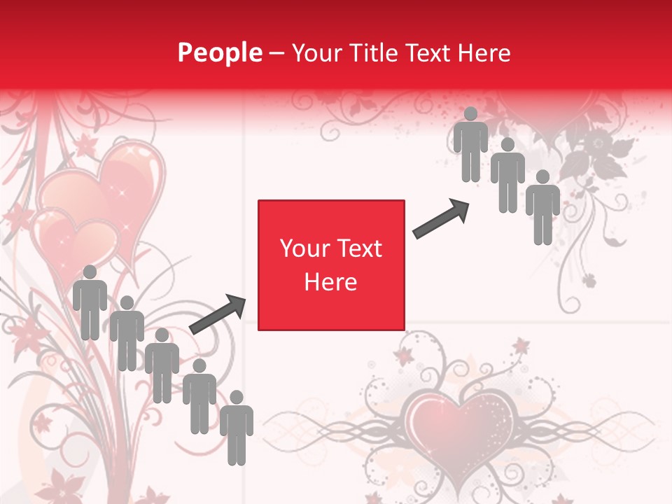 Flower Valentines Day Grunge PowerPoint Template