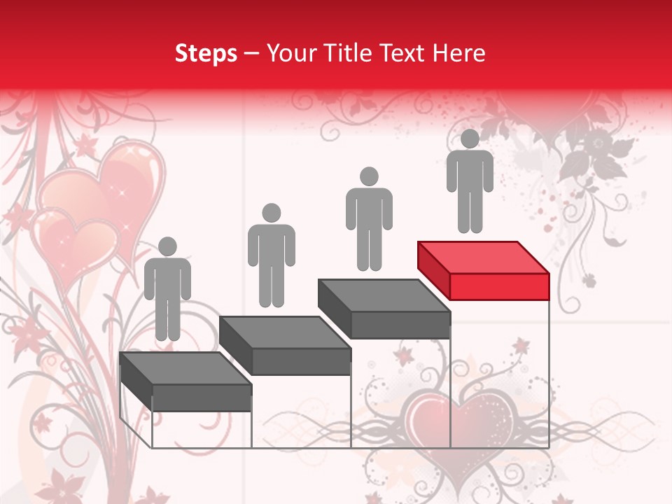 Flower Valentines Day Grunge PowerPoint Template