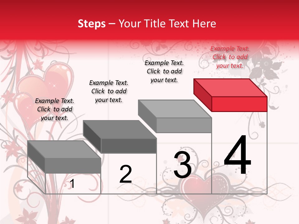 Flower Valentines Day Grunge PowerPoint Template